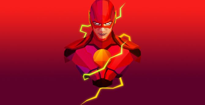 The flash, marvel comics, artwork wallpaper