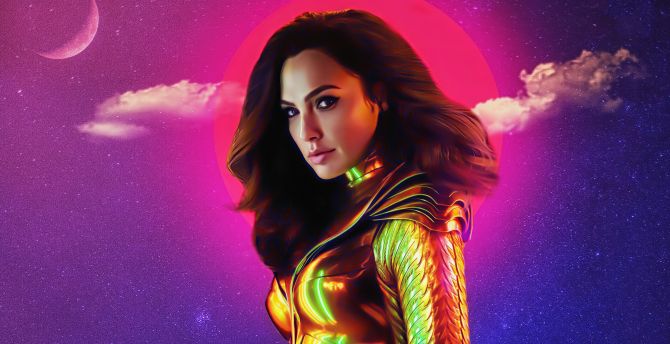 2020 movie, Wonder Woman 1984, latest poster wallpaper
