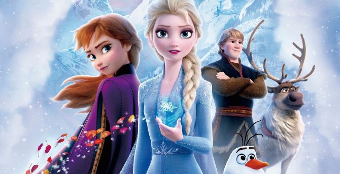 Frozen 2, princess sisters, movie, 2019 wallpaper