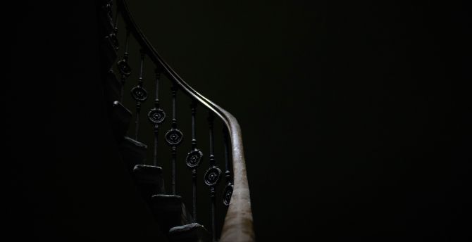 Stair, dark, architecture wallpaper