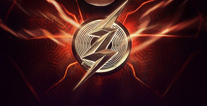 The Flash movie, logo, 2023 wallpaper