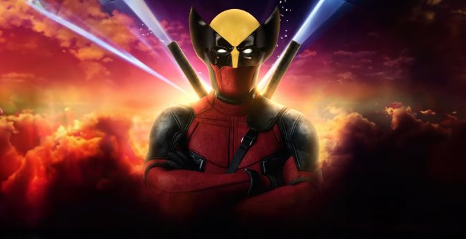 Deadpool and Wolverine, Savage Moment, art wallpaper