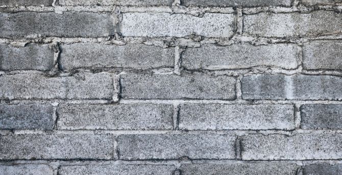 Gray bricks Wall, grey, texture wallpaper