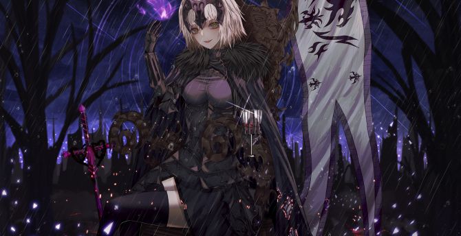 Short hair, artwork, Jeanne d'arc, Fate/Grand Order wallpaper