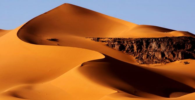 Algeria, desert, dunes, sand wallpaper