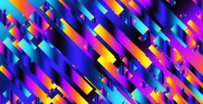 Wallpaper abstract, neon pattern, ribbons desktop wallpaper, hd image ...