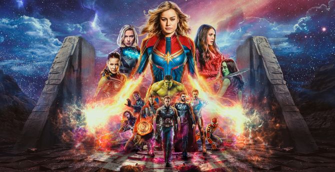 Fan art, poster, Avengers: Endgame, 2019 wallpaper