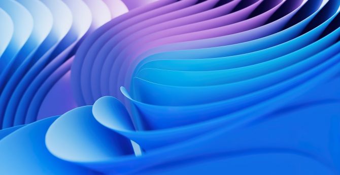 Windows 11, blue-violet edges, paper structure, Microsoft Stock wallpaper