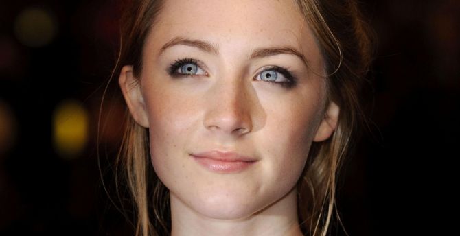 Saoirse Ronan, beautiful, actress, aqua eyes wallpaper