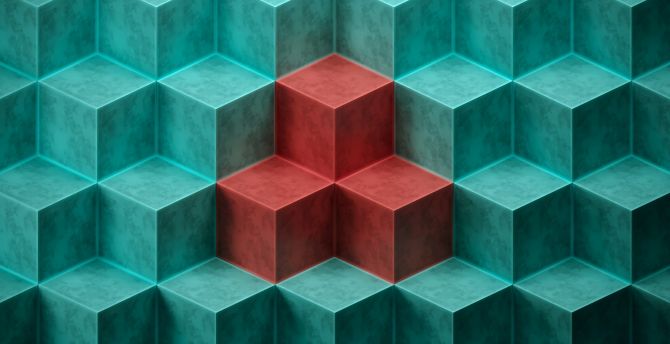 Cube, cubes, shapes, texture wallpaper