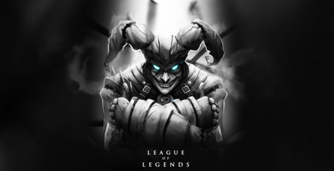 Shaco, dark, video game, skin, League of Legends wallpaper