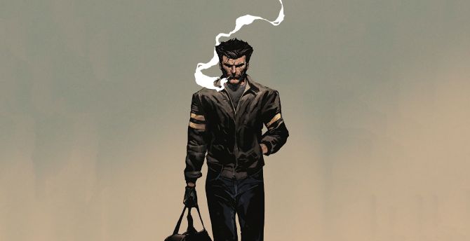 Wolverine, old Logan, 2020 art wallpaper
