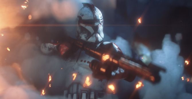 Video game, star wars, Clone Trooper wallpaper