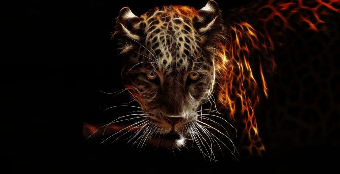 Wallpaper jaguar, animal, wildlife, artwork desktop wallpaper, hd image,  picture, background, dcea66 | wallpapersmug