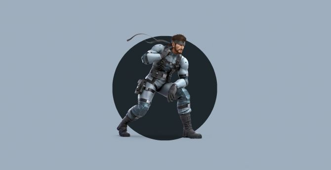 Solid Snake, Super Smash Bros. Ultimate, video game, soldier wallpaper