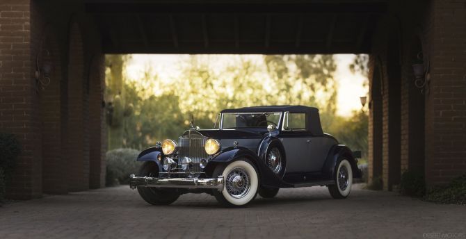 Black, RM Sotheby, 1937 Packard Twelve Coupe Roadster wallpaper