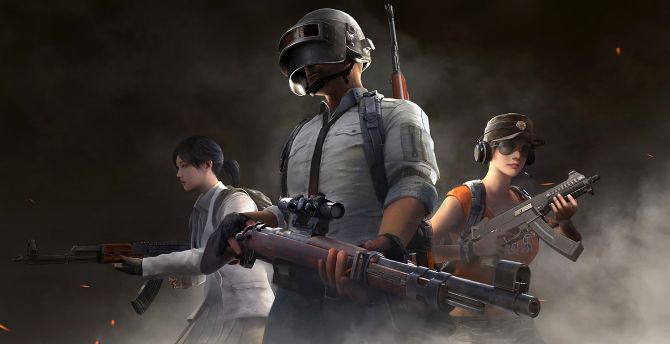 PlayerUnknown's Battlegrounds, weapon and war, team wallpaper