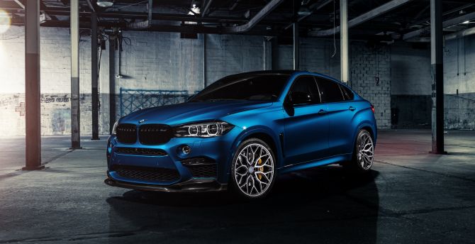 Sports sedan, BMW M4, blue, auto, car wallpaper