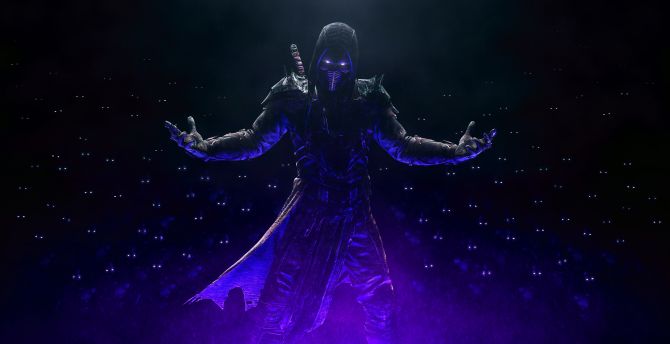 Noob Saibot, Mortal Kombat 11, video game, dark wallpaper