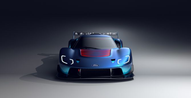 2023 Ford GT Mk IV, blue sportc car wallpaper