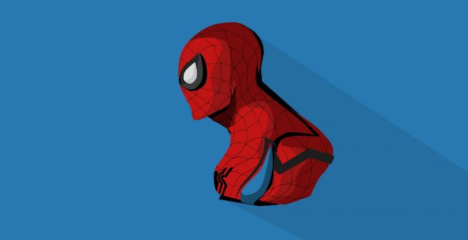 Spider-man, minimal, artwork wallpaper