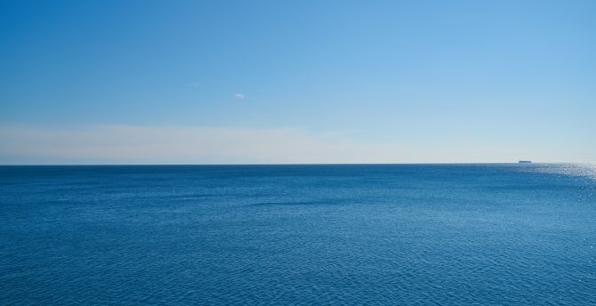Deep, blue sea, nature wallpaper