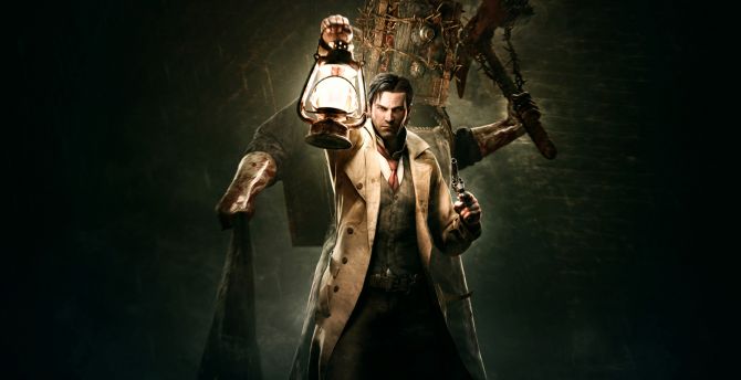 The evil within, video game, fighter, lantern wallpaper