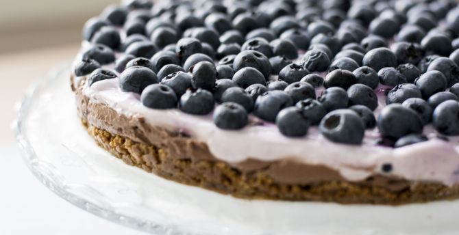 Blueberry, cake, baking wallpaper