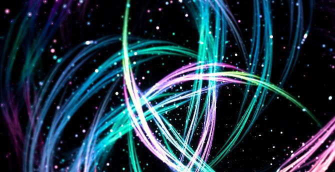 Lines, sparks, glowing, colorful, abstract wallpaper