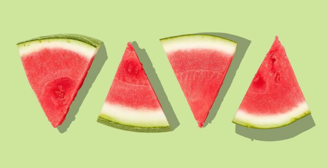 Slices of watermelon, fruit wallpaper