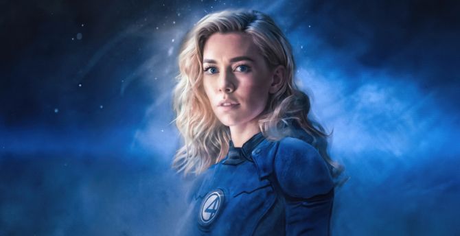 Sue storm of the Fantastic Four, Vanessa Kirby, movie wallpaper
