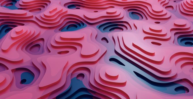 Pattern, 3D and curvy wallpaper