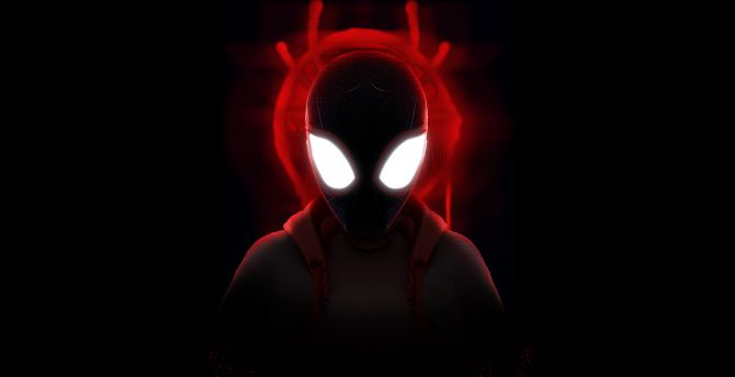 Desktop Wallpaper Minimal Spider Man Into The Spider Verse