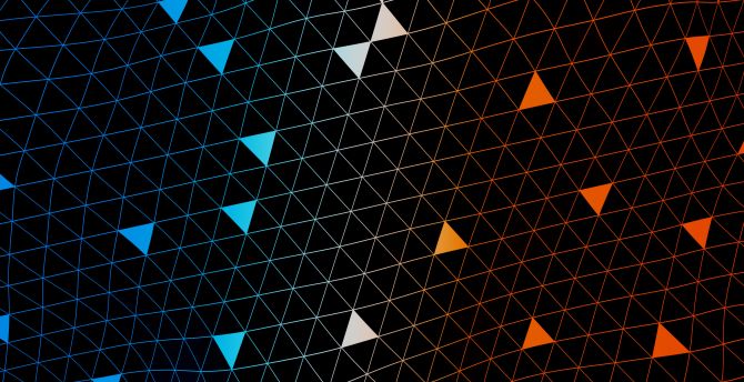 Abstract, triangles, dark surface wallpaper