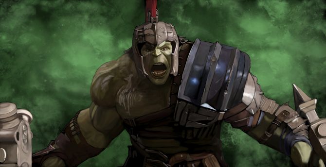 Hulk, gladiator, superhero, artwork wallpaper