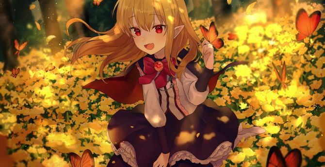 Desktop Wallpaper Red Eyes Outdoor Vampy Granblue Fantasy Hd Image Picture Background E7ed96