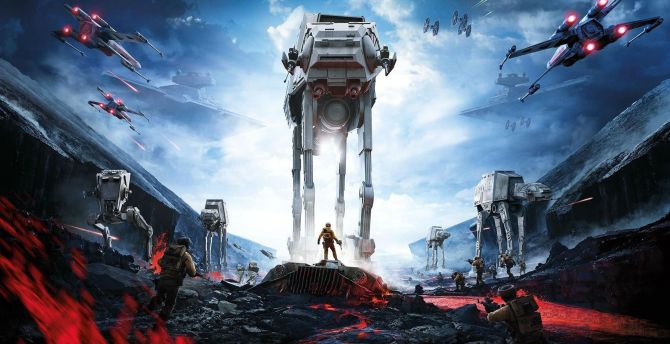 Game, Star Wars Battlefront II, 2017 game wallpaper