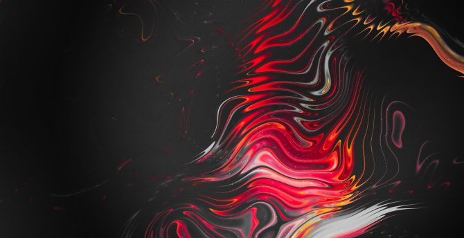 Red-dark, curves, abstract, ripple effect wallpaper