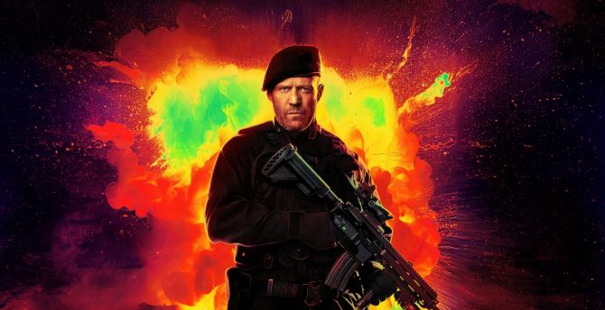 Jason Statham as Lee Christmas, The Expendables 4, 2023 movie wallpaper