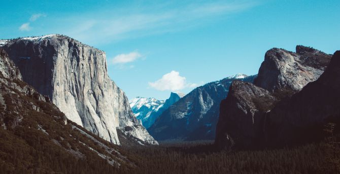 National park, nature, mountains, Yosemite valley wallpaper