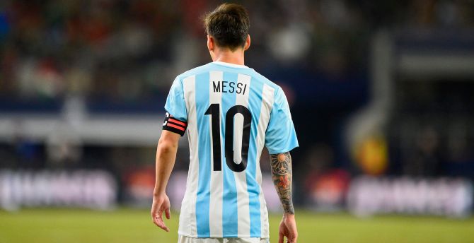 Lionel Messi, 10 number, jersey wallpaper