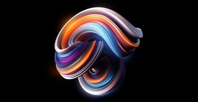 Colorful, curves, MI, stock, abstract wallpaper