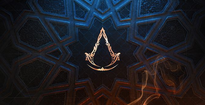 Assassin's Creed Mirage, video game's logo, 2022 wallpaper
