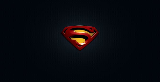 Superman, logo, minimal wallpaper