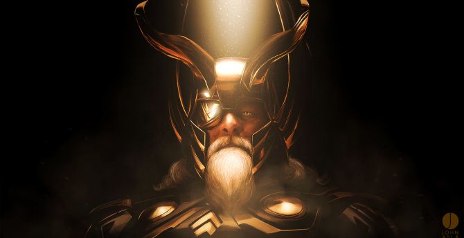 Odin, marvel comics, artwork wallpaper