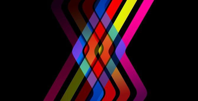 Lines-stripes intersection, abstract, colorful art wallpaper