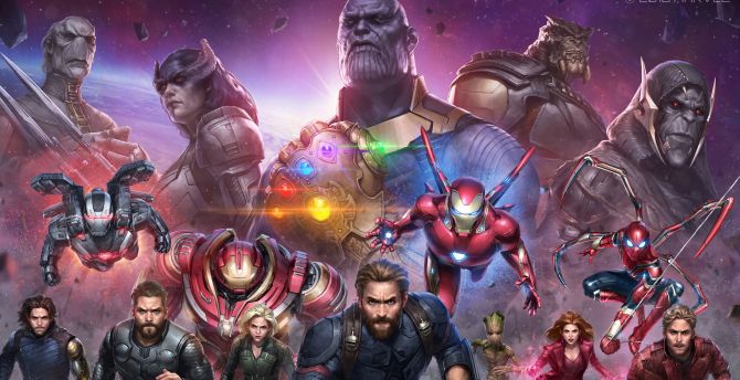 Avengers: infinity war, future marvel, artwork wallpaper
