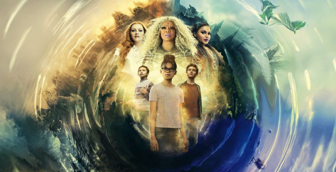 A Wrinkle in Time, 2018 movie, waves, poster wallpaper