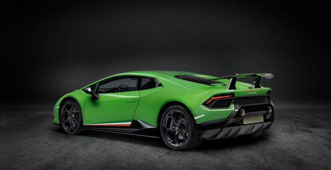 Lamborghini Huracán, green, sports car wallpaper