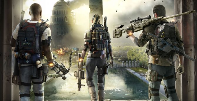 Tom Clancy's The Division 2, 2019, soldiers wallpaper